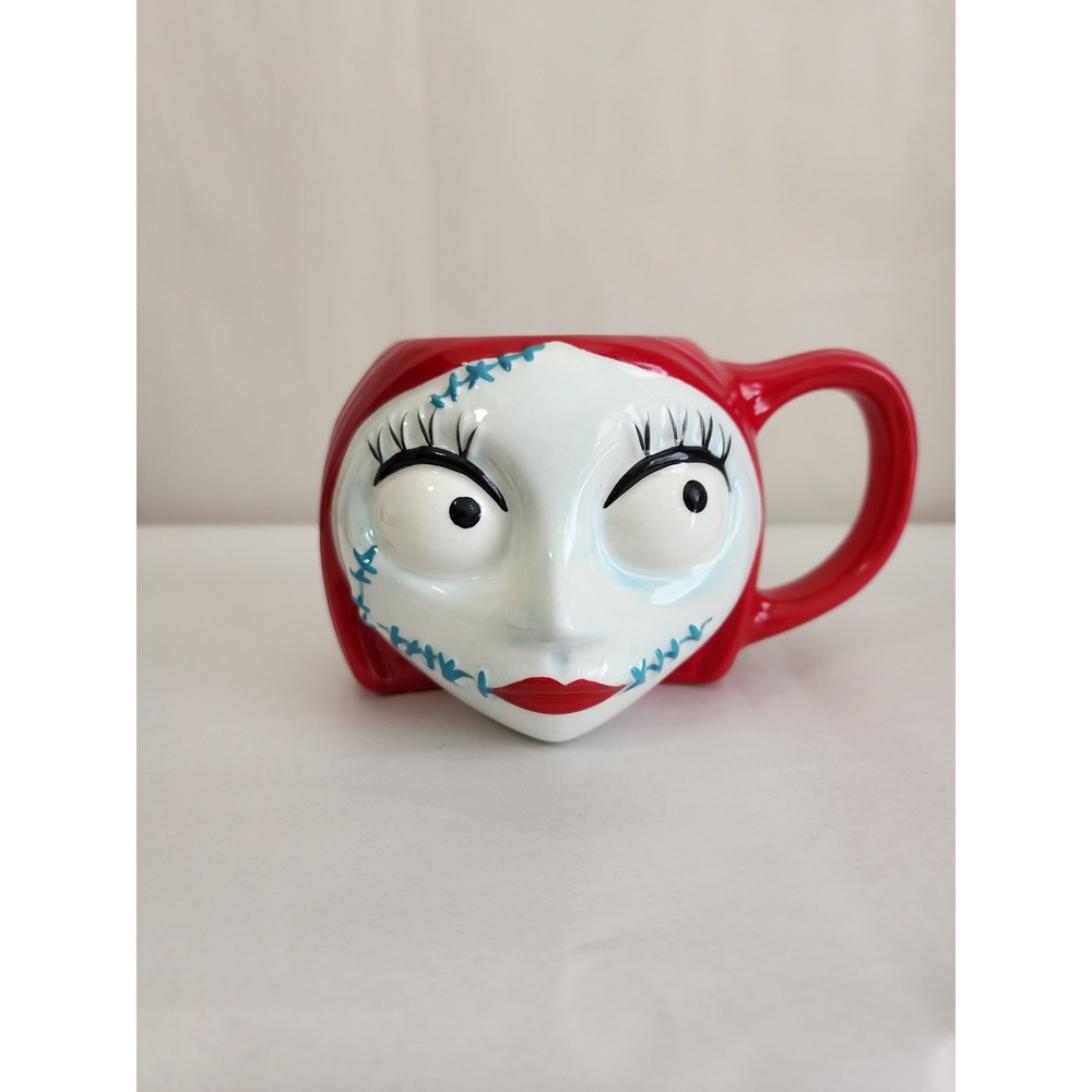 Disney Nightmare Before Christmas Sally 3D Sculpted Ceramic Coffee Mug Red